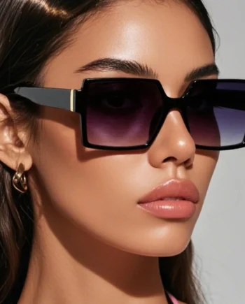 Oversized Square Gradient Sunglasses – Trendy Statement Shades for Women