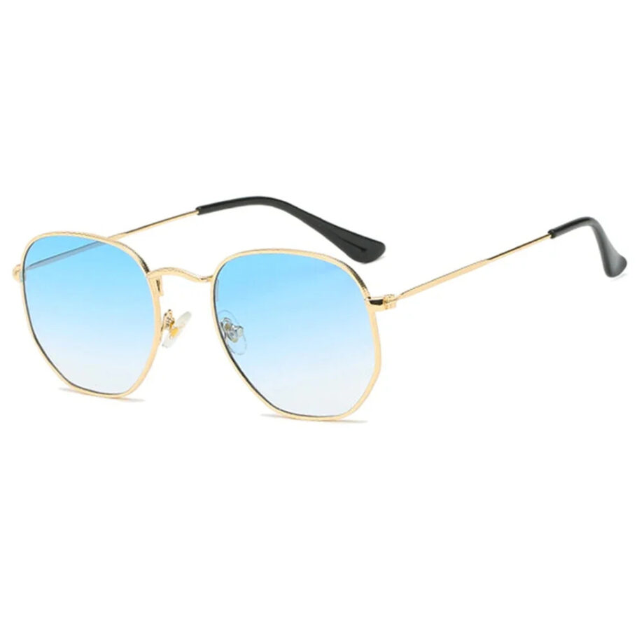 Gradient Sunglasses – Gold Frame UV400 Shades for Women