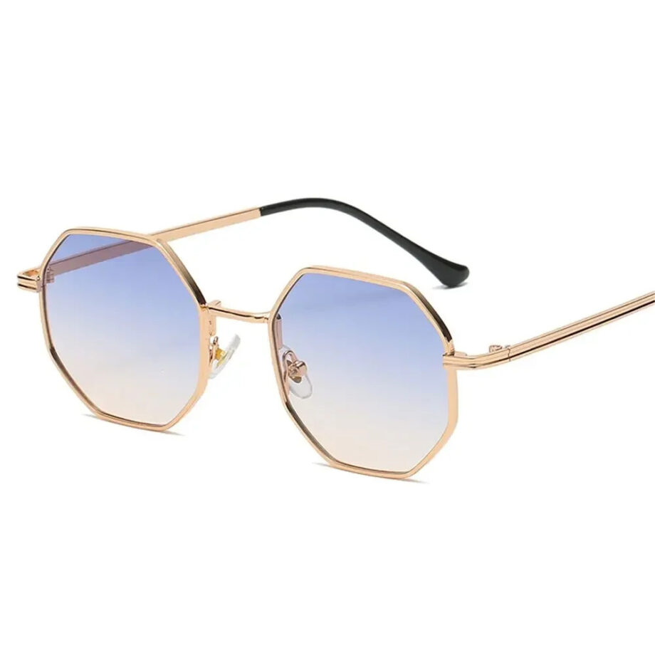 Gradient Sunglasses – Gold Frame UV400 Shades for Women